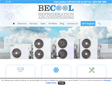 Tablet Screenshot of becoolrefrigeration.co.uk